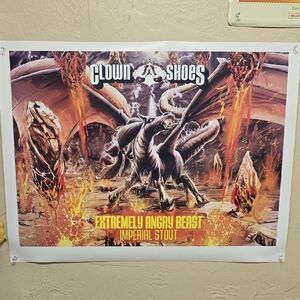 Clown Shoes Extremely Angry Beast Beer Poster
